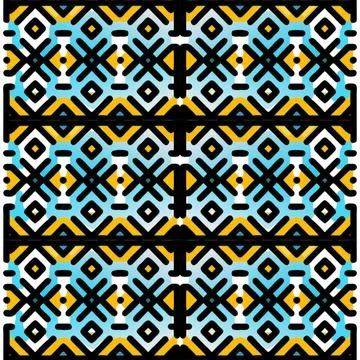 Seamless geometric pattern with squares Stock Illustration
