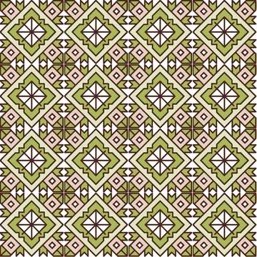 Seamless geometric pattern with squares Stock Illustration