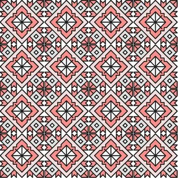 Seamless geometric pattern with squares Illustrazione stock