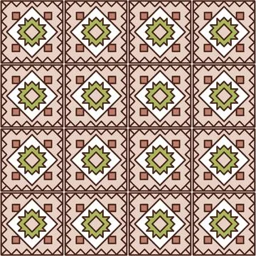 Seamless geometric pattern with squares Stock Illustration