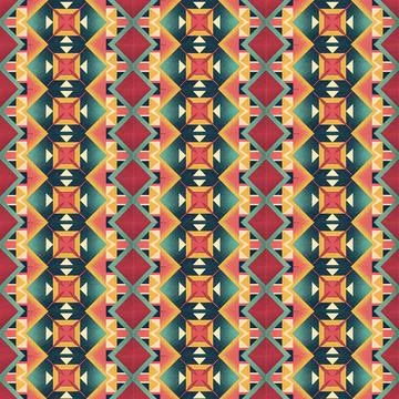 Seamless geometric pattern with squares Stock Illustration
