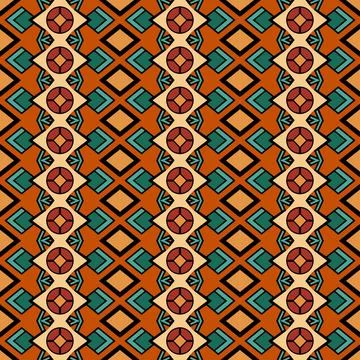 Seamless geometric pattern with squares Stock Illustration