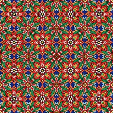 Seamless geometric pattern with squares Stock Illustration