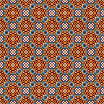 Seamless geometric pattern with squares Illustrazione stock