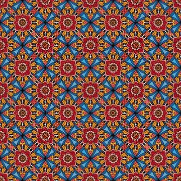 Seamless geometric pattern with squares Stock Illustration