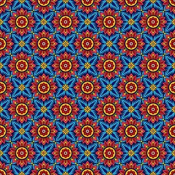 Seamless geometric pattern with squares Stock-Illustration