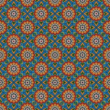 Seamless geometric pattern with squares Stock Illustration