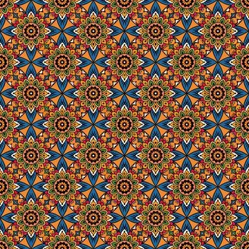 Seamless geometric pattern with squares Stock Illustration