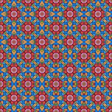 Seamless geometric pattern with squares Stock Illustration