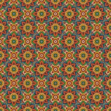 Seamless geometric pattern with squares Stock Illustration