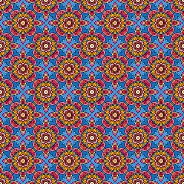 Seamless geometric pattern with squares Stock Illustration