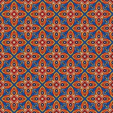 Seamless geometric pattern with squares Stock Illustration