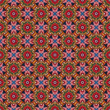 Seamless geometric pattern with squares Stock Illustration