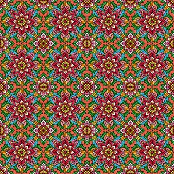 Seamless geometric pattern with squares Stock Illustration