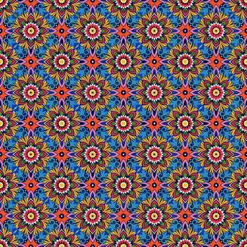 Seamless geometric pattern with squares Stock Illustration