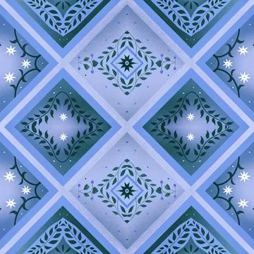 Seamless geometric pattern with squares Stock Illustration