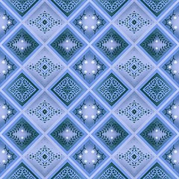 Seamless geometric pattern with squares Stock Illustration