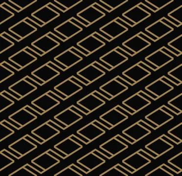 Seamless geometric pattern by stripes line . Seamless vector background. Blac Illustrazione stock