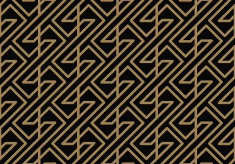 Seamless geometric pattern by stripes line . Seamless vector background. Blac 스톡 일러스트