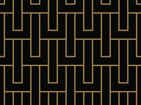 Seamless geometric pattern by stripes line . Seamless vector background. Blac Illustrazione stock