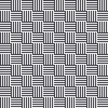Seamless geometric pattern with stripes line and square. Stock Illustration