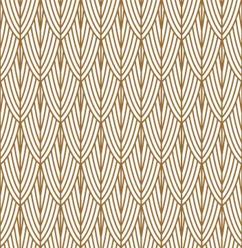 Seamless geometric pattern in style art deco. Stock Illustration