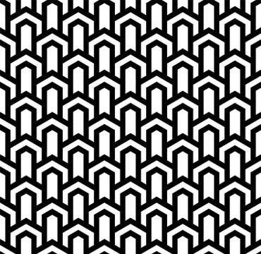 Seamless geometric pattern in style art deco. Illustrazione stock