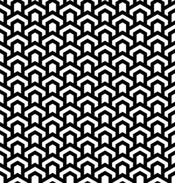 Seamless geometric pattern in style art deco. Stock Illustration