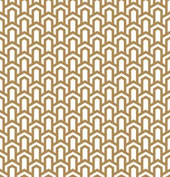Seamless geometric pattern in style art deco. Stock Illustration