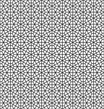 Seamless geometric pattern in style japanese ornament Kumiko Stock Illustration