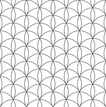 Seamless geometric pattern in style japanese ornament Kumiko Stock Illustration