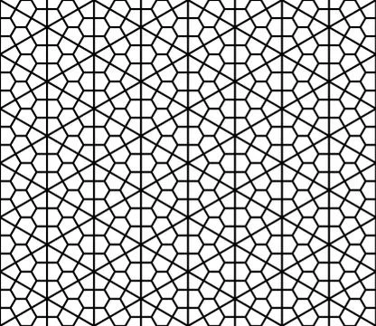 Seamless geometric pattern in style Kumiko Stock Illustration
