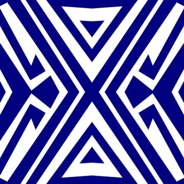 Seamless geometric pattern for textile design, wrapping papers, Abstract navy Stock Illustration