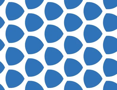 Seamless geometric pattern, texture or background vector in blue, white color イラスト素材