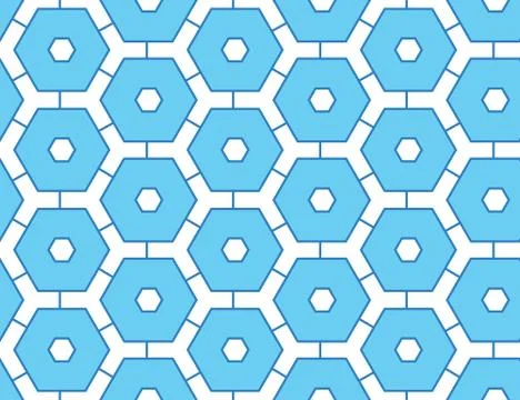 Seamless geometric pattern, texture or background vector in blue, white color 스톡 일러스트