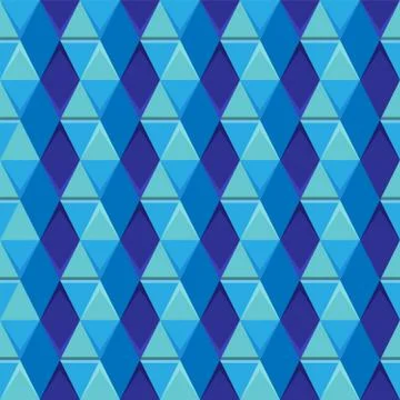 Seamless geometric pattern of triangle and rhombus for backgrounds and textur Stock Illustration