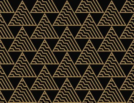 Seamless geometric pattern. triangle Geometric simple print. Vector repeating Illustrazione stock