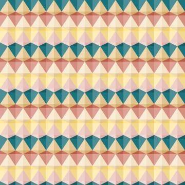 Seamless geometric pattern with triangles Stock Illustration