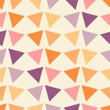 Seamless geometric pattern with triangles. Vector illustration 库存插图