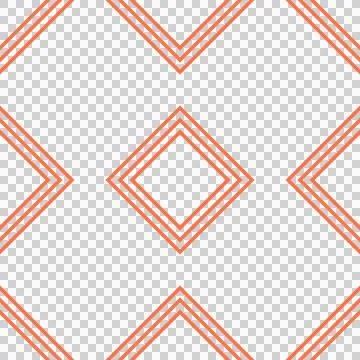 Seamless geometric pattern of triple, rotated squares of honey color Stock Photos