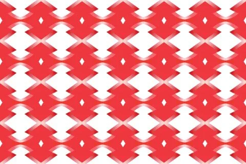 Seamless geometric pattern. Used gradient, in white, red colors. Illustrazione stock