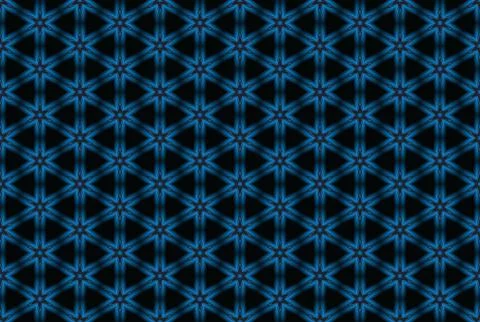 Seamless geometric pattern. Used gradient, in blue, black colors. Stock Illustration