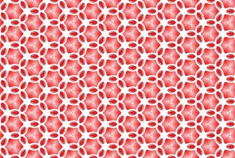 Seamless geometric pattern. Used gradient in red color. Stock Illustration