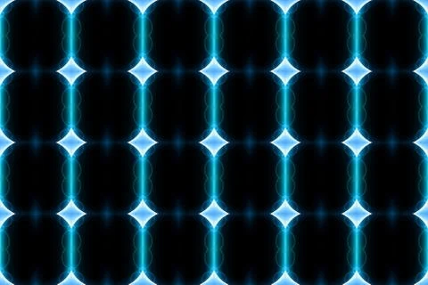 Seamless geometric pattern. Used gradient, in blue, black, white colors. イラスト素材