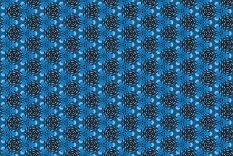 Seamless geometric pattern. Used gradient, in blue, black colors. Stock Illustration
