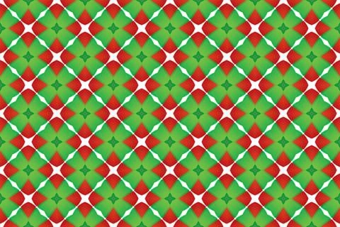 Seamless geometric pattern. Used gradient, in green, red and white colors. イラスト素材