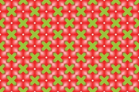 Seamless geometric pattern. Used gradient, in red, green, white colors. 스톡 일러스트