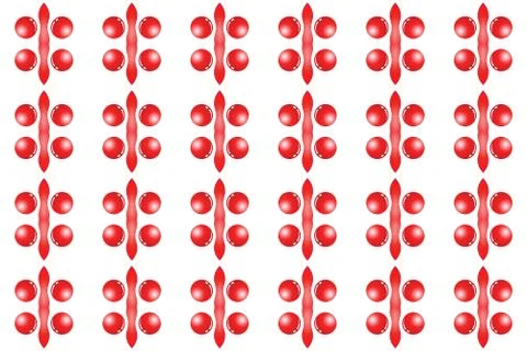 Seamless geometric pattern. Used gradient, in red colors, white background. Stock Illustration