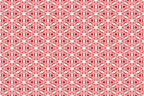 Seamless geometric pattern. Used gradient, in red, white colors. イラスト素材