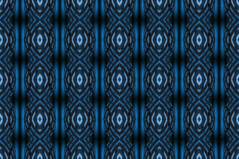 Seamless geometric pattern. Used gradient, in blue, black colors. Illustrazione stock